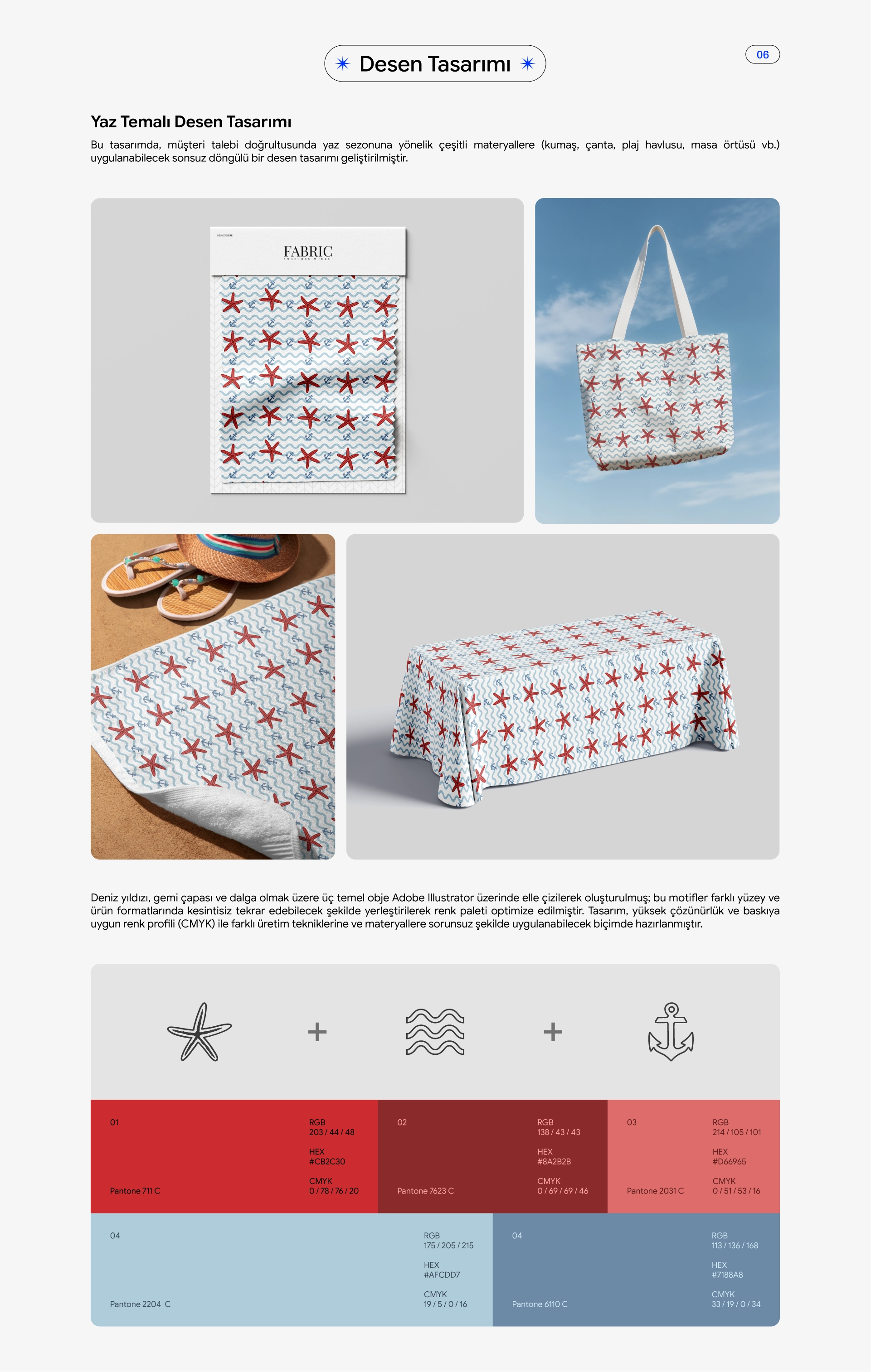 Desen Tasarımı ve Seamless Pattern Çalışmaları — Tekstil ve Yüzey Desenleri — Fatih Karaman